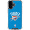 NBA OKC Thunder Distressed iPhone 16 Clear Case